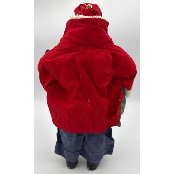 Heavy Santa Figurine holding Pig in his arms and a bag of presents Clothtique? - Picture 5 of 9